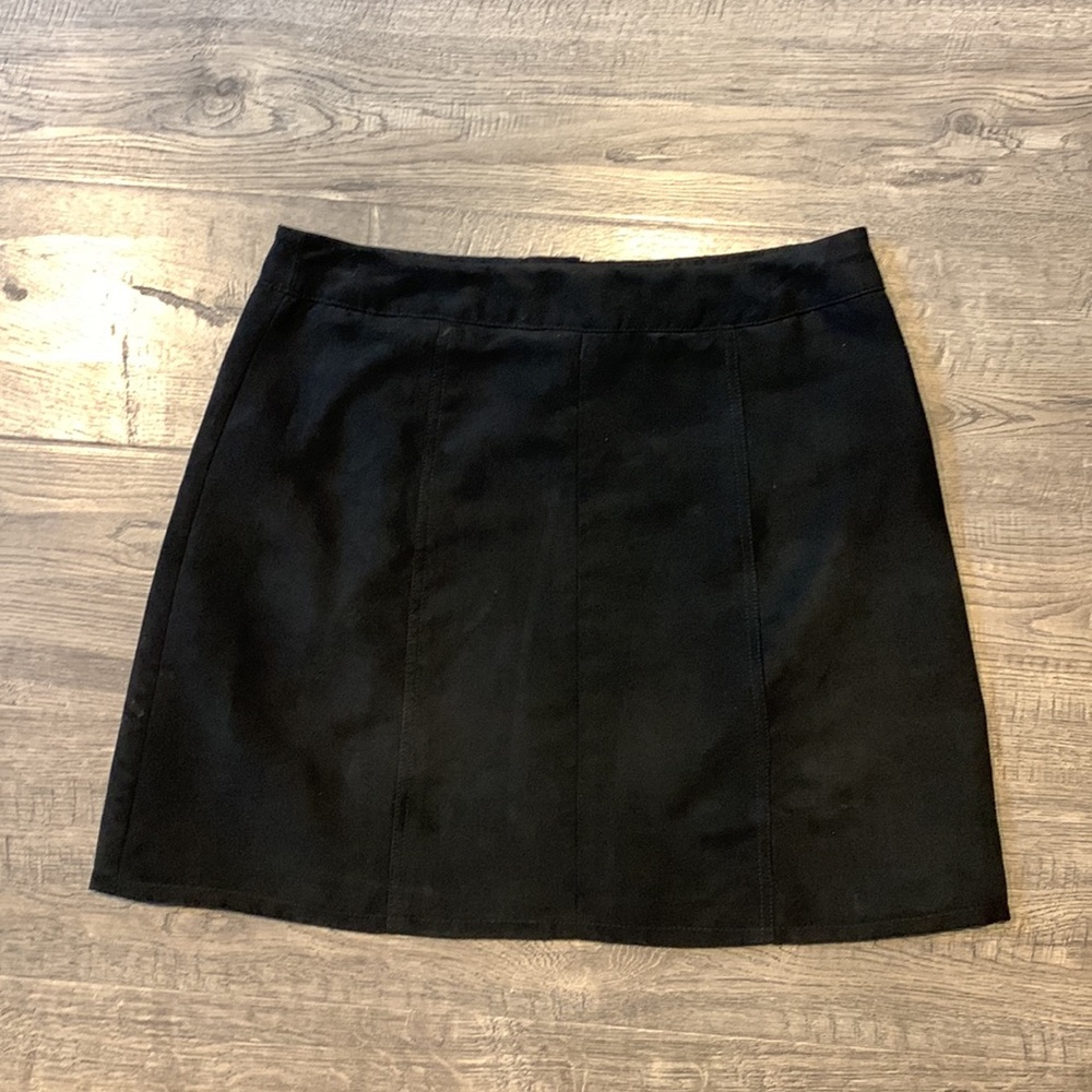 H&M A-line black zip up mini skirt | size xs - Picture 5 of 8